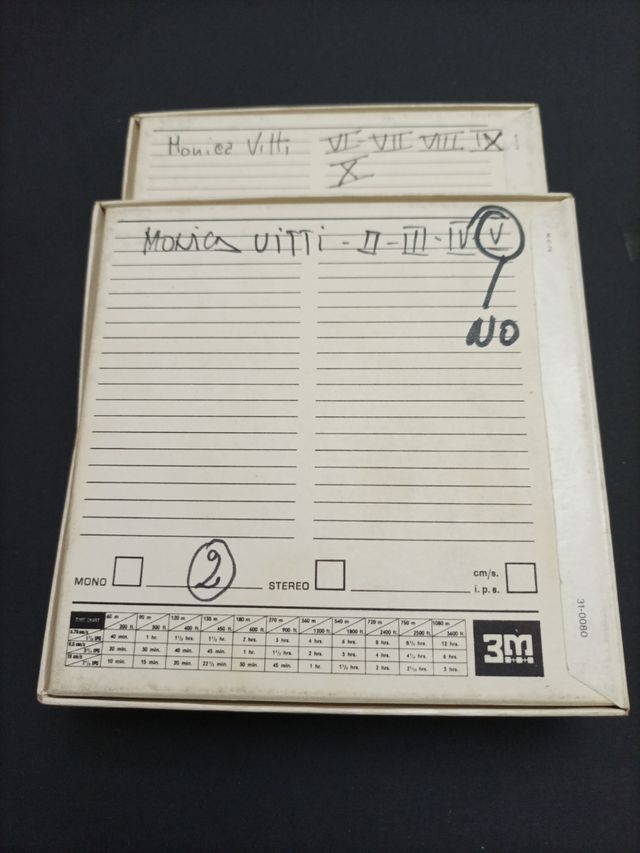 Cintas Magnetofonicas de Mónica Vitti