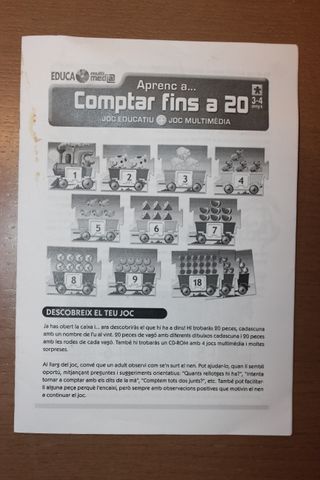 Aprenc a comptar fins a 20.