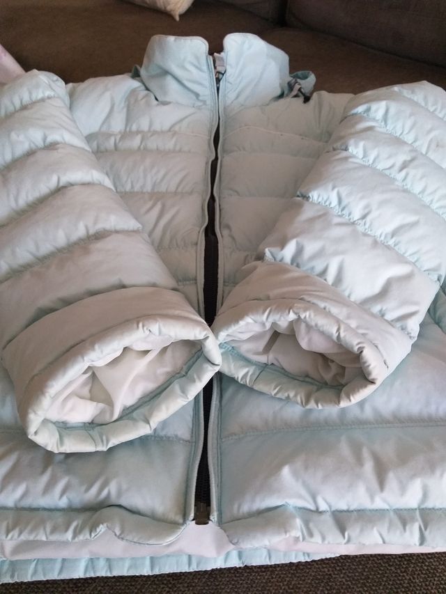 Plumas mujer. Azul claro.