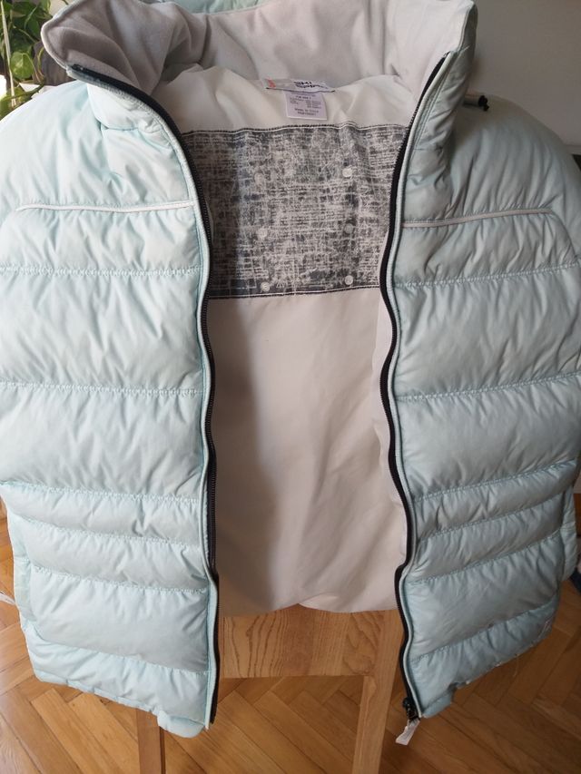 Plumas mujer. Azul claro.