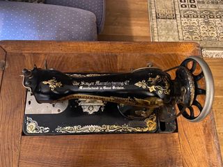 MAQUINA DE COSER ANTIGUA SINGER AÑO 1918