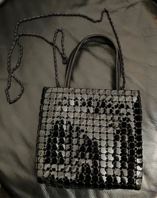 Borsetta nera elegante per feste, eventi o serate