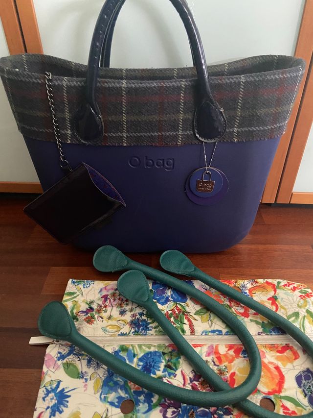 Obag blu doppi accessori 