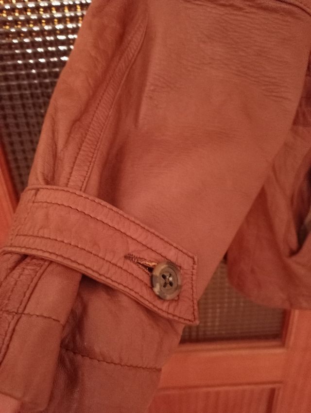chaqueta de piel para hombre talla L