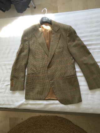 Americana estampada cuadros. Talla 40