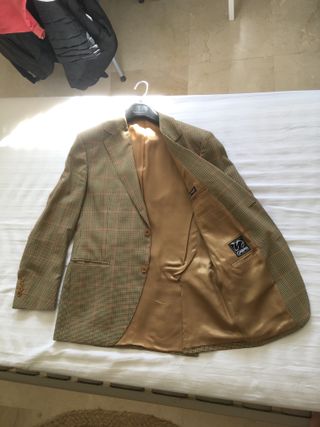 Americana estampada cuadros. Talla 40