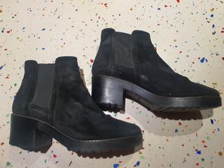 Botines ante negro talla 37