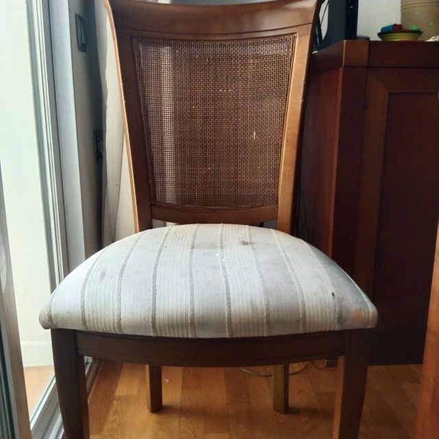 6 sillas de salón de gran calidad x tapizar