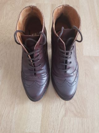 botin piel chica número 36