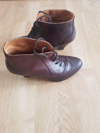 botin piel chica número 36