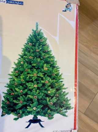 Árbol de navidad con piñas 150 cm