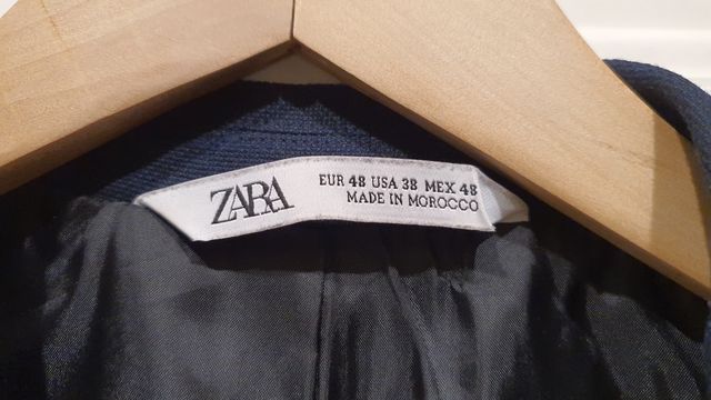 Americana azul de Zara
