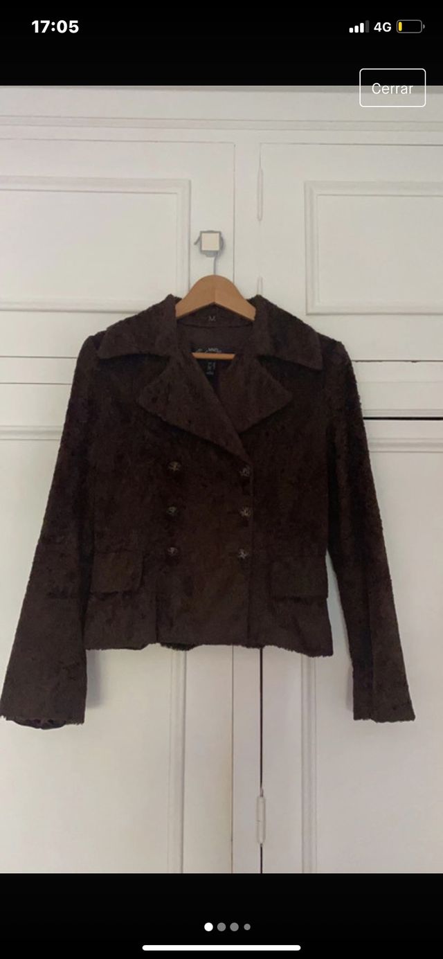 Chaqueta entallada de pelo