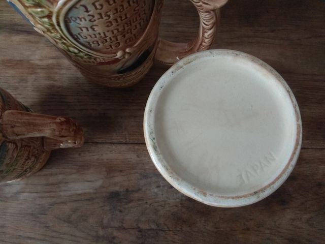 Lote de tres jarras cerveza alemanas vintage