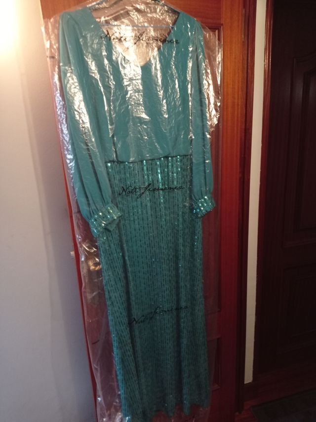 vestido largo evento/fiesta azul Nati Jiménez 42