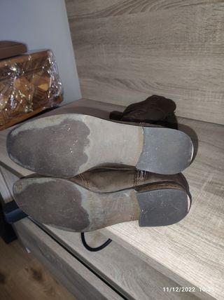 Botas altas piel marrones