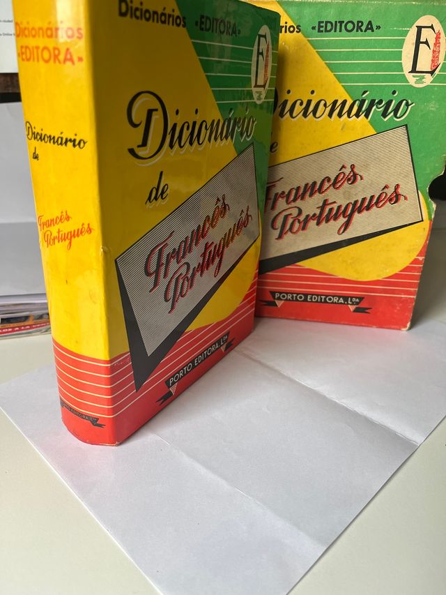 ANTIGUO LIBRO DICCIONARIO FRANCES - PORTUGUES