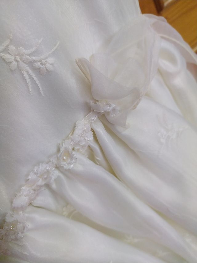 Vestido blanco niña ceremonia (talla 4)