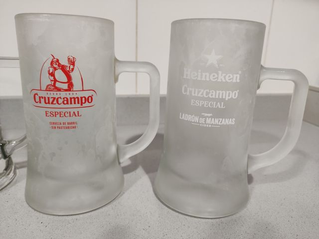 Jarras de Cerveza Heineken-Cruz Campo ¡¡3x2 HOY!!