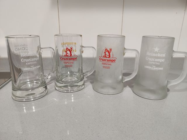 Jarras de Cerveza Heineken-Cruz Campo ¡¡3x2 HOY!!