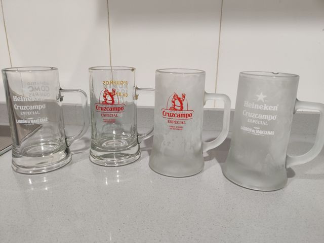 Jarras de Cerveza Heineken-Cruz Campo ¡¡3x2 HOY!!