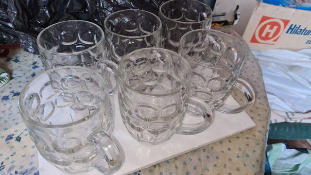 juego 6 jarras de cerveza