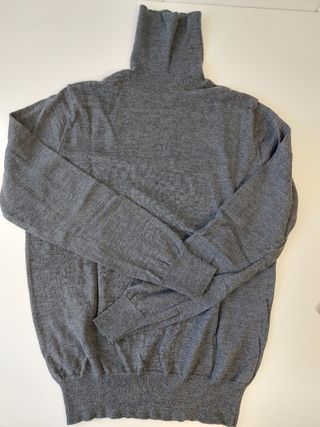 Jersey de punto de cuello vuelto Zara Man, talla M