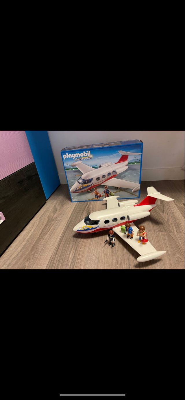 Avion playmobil completo con caja