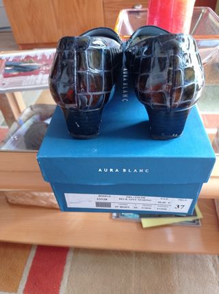 zapatos Charol azul 
