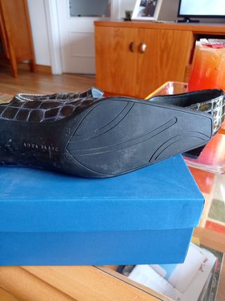 zapatos Charol azul 