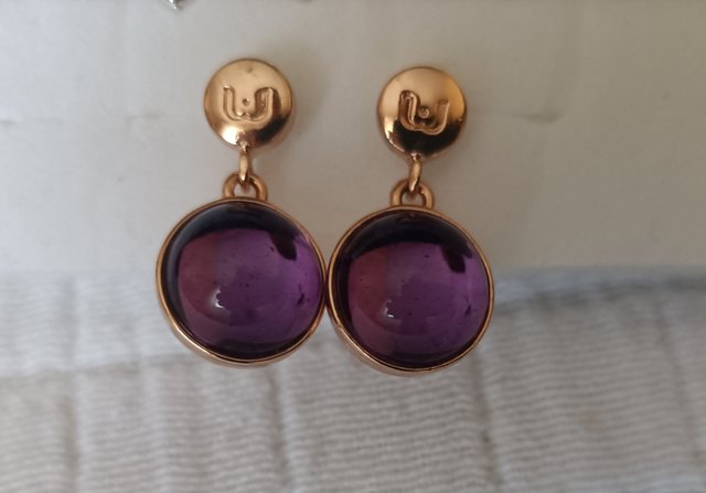 Preciosos Pendientes morados