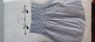 blusa palabra de honor a rayas Azul y blanco