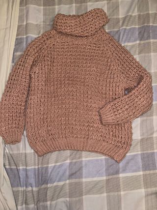 Jersey rosa de cuello alto