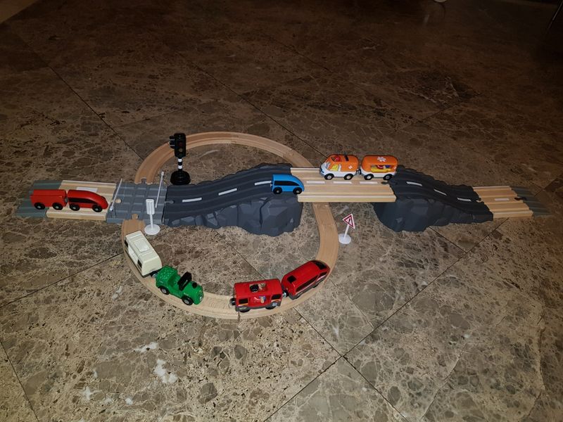 Gasolinera Navideo Tren De Madera De Lidl Cafetería De Juegos