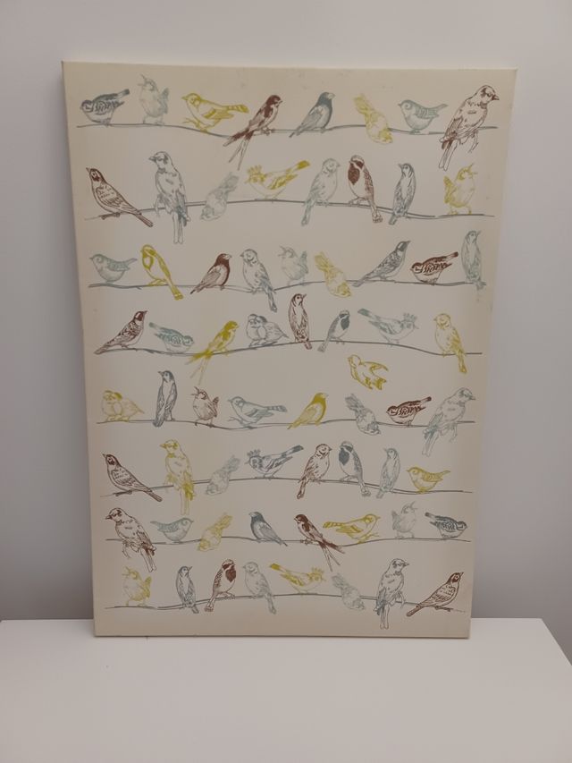 Cuadro sillón y ruiseñor