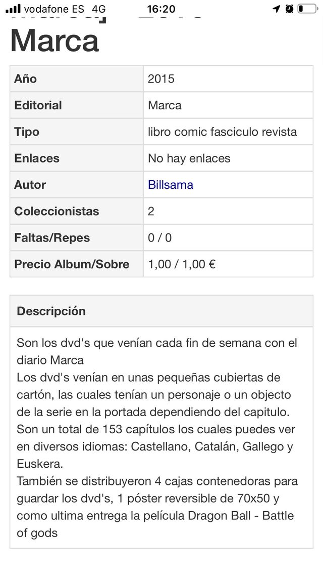 Colección completa dvd dragón ball