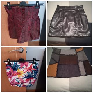 Lote de 4 faldas