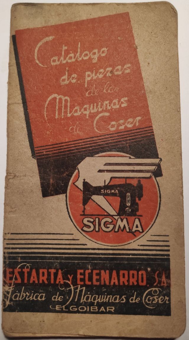 Catálogo de piezas de las maquinas de coser Sigma