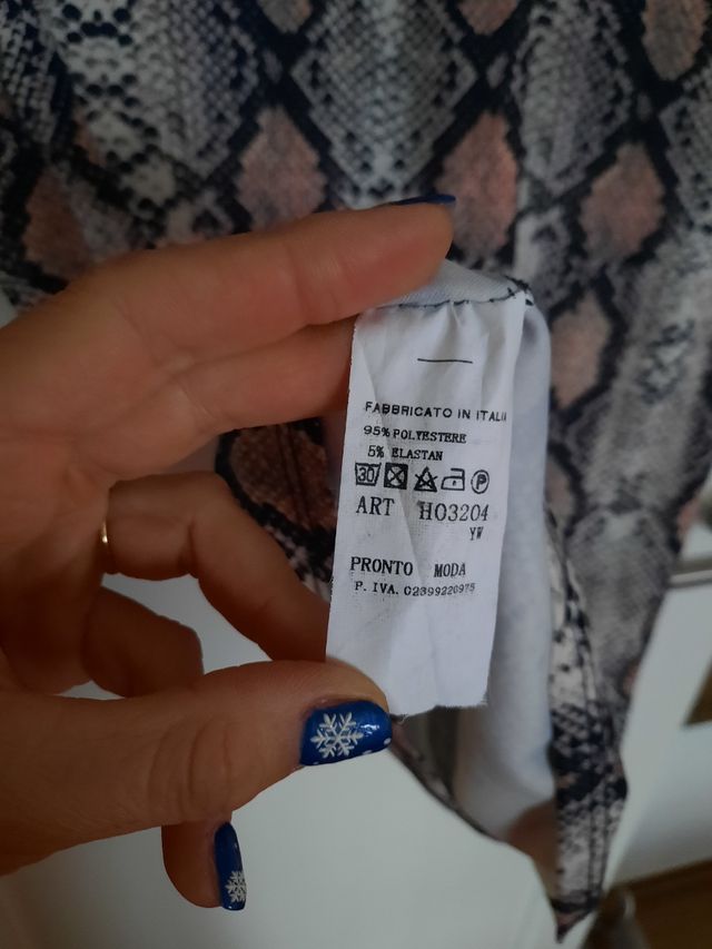 vestido print animal serpiente talla M