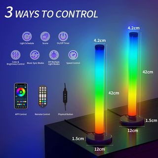 #45 NUEVO!!  Luces LED Barras 360° RGB Lámparas