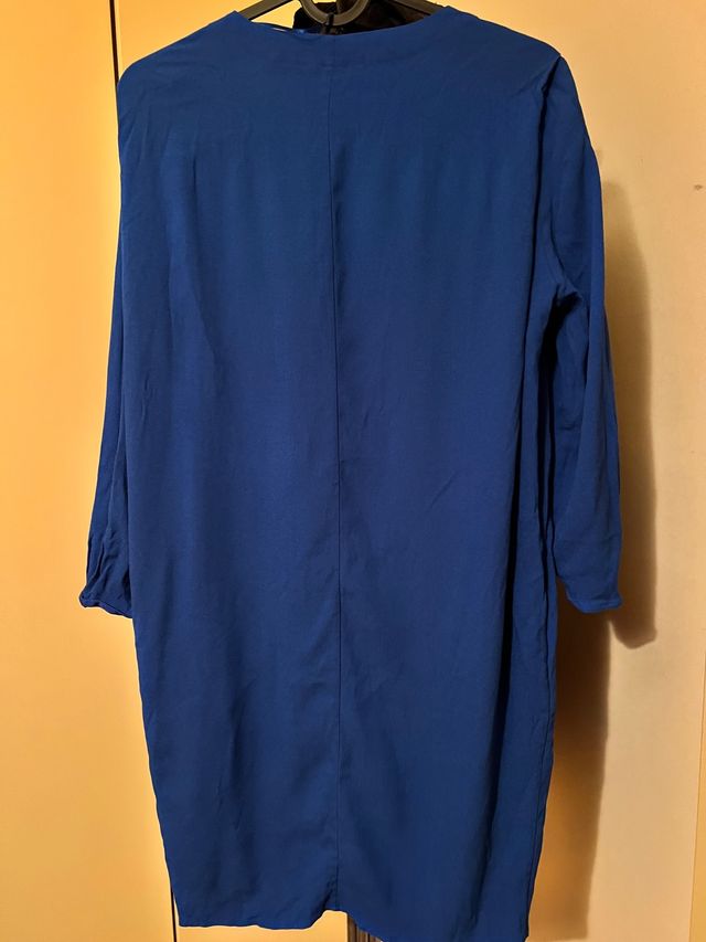 Vestido Massimo Dutti azul talla 38