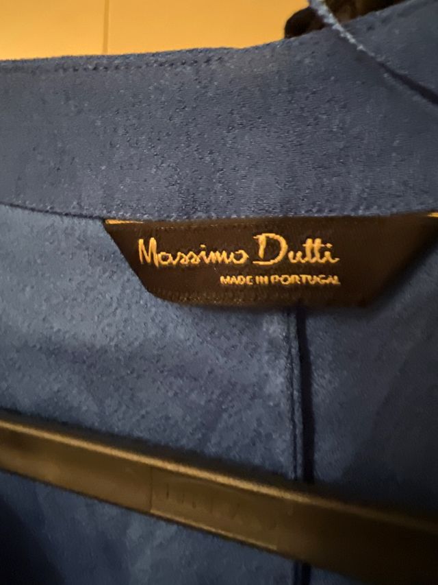 Vestido Massimo Dutti azul talla 38