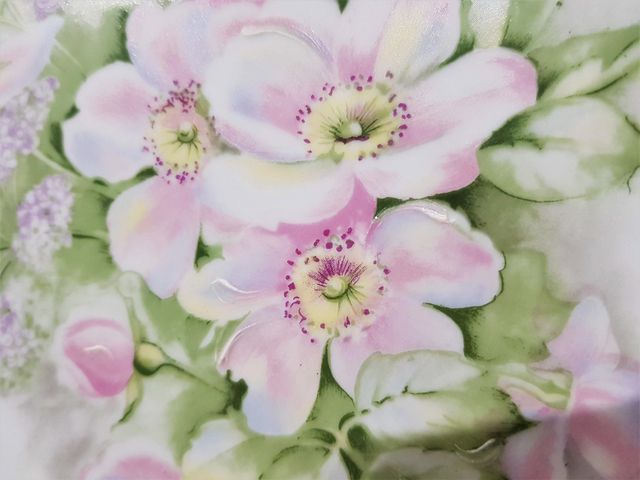 Limoges Giraud piatto dipinto a mano