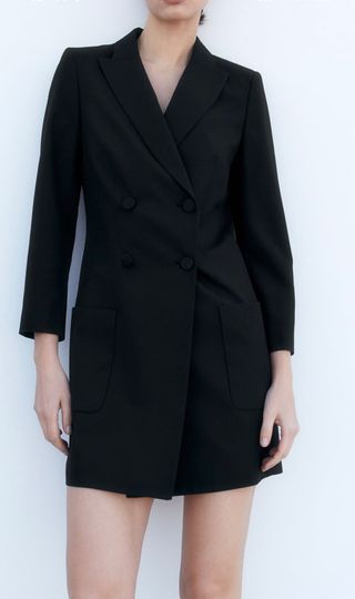 Vestido blazer solapa de Zara