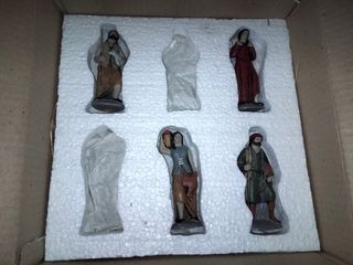 figuras Belén pastores barro 10 cm