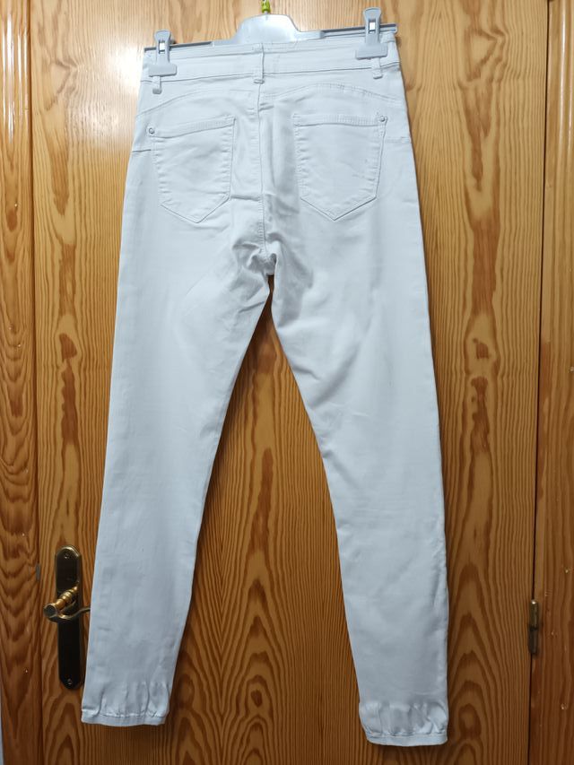 Pantalón Vaquero Blanco T38