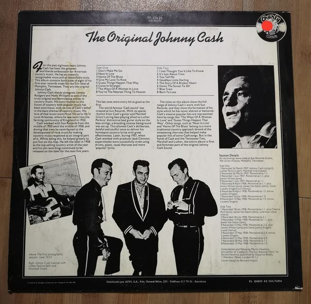 Disco vinilo The original Johnny Cash