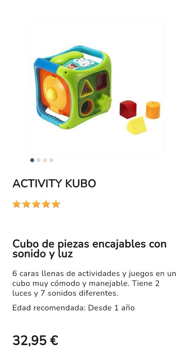 Cubo de piezas encajable. Imaginaruim