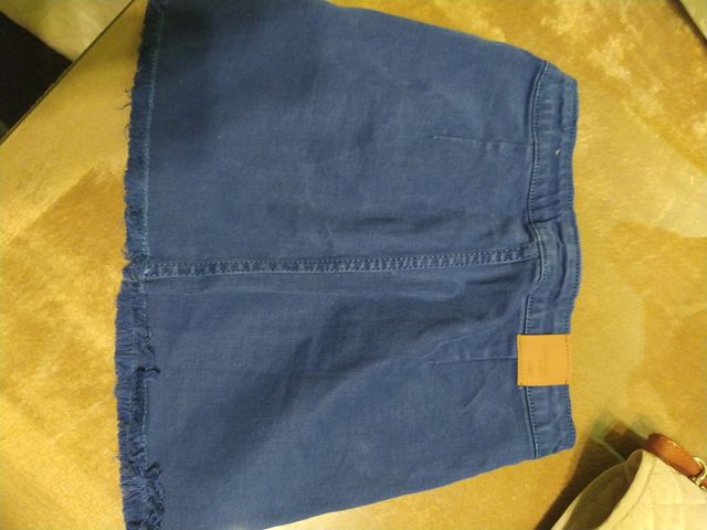 falda azul zara girls talla 5 años