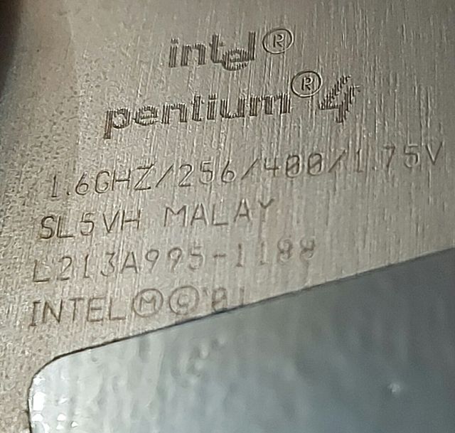 microprocesadores Intel Pentium 4 cpu 1.6ghz